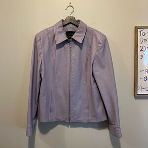 Danier Leather Collared Leather Jacket